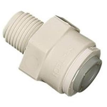 House Multi-Purpose Push-Fit Tube To Pipe Adapter0.375 x 0.625 in. Compression x MPT Plastic HO428640